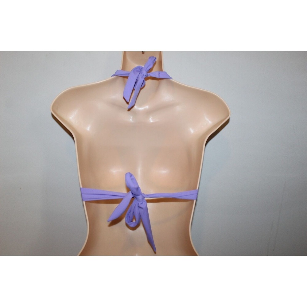 ✨2/$20 Victoria's Secret Triangle Halter Bikini Top Purple Lavender Lilac Small - Picture 3 of 5